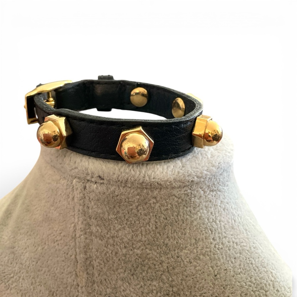CC Skye Black and Gold Bolt Bracelet